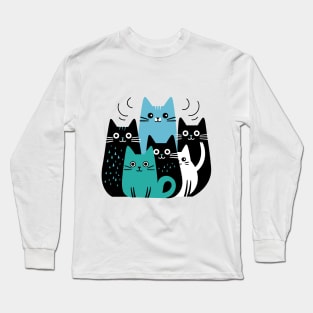 Meow Mingle Long Sleeve T-Shirt